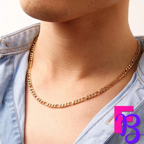 *NEW!* 5MM 20" 14K Italian Figaro Chain - Picture 1 of 10